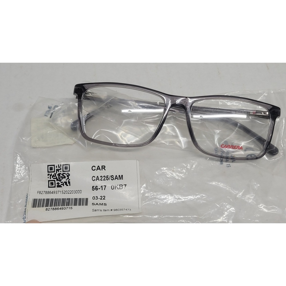 Carrera CA225/SAM‎ 0KB7 Grey Rectangular Eyeglasses Frames 56-17-145
